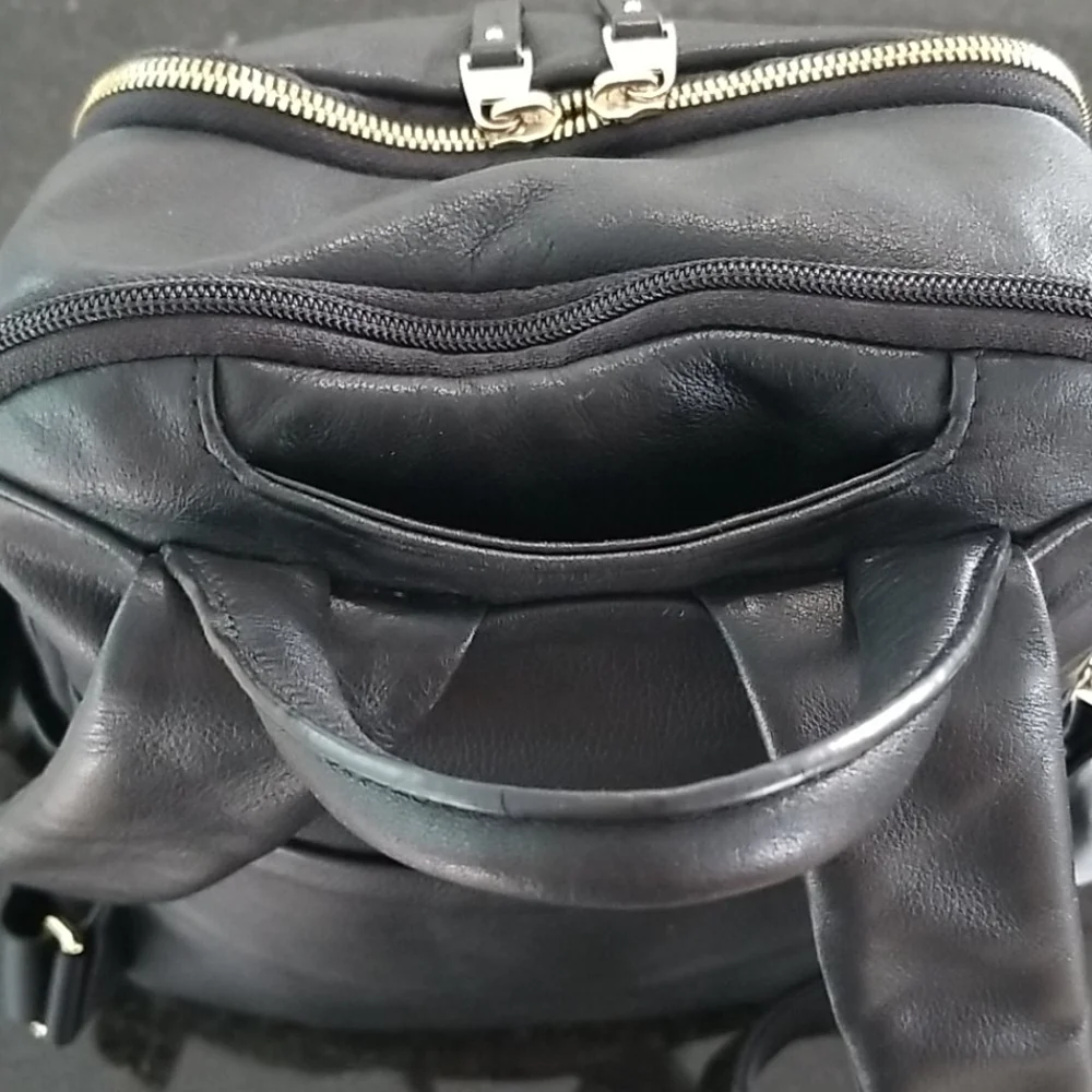 Tumi Daniella Leather Backpack In Gobi Tan /Silver